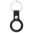 Anti-scratch Top-layer Cowhide Leather Protective Cover with Hanging Buckle for AirTag(Black) - Other by PMc TechLife | Online Shopping South Africa | PMc TechLife | Buy Now Pay Later Mobicred