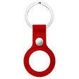 Anti-scratch Top-layer Cowhide Leather Protective Cover with Hanging Buckle for AirTag(Big Red) - Other by PMc TechLife | Online Shopping South Africa | PMc TechLife | Buy Now Pay Later Mobicred
