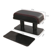 Car Arm Handle Seat Left Hand Elbow Tray Universal Leather Increasing Pad Central Armrest Box(Gray)