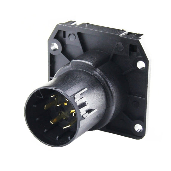 2 PCS VS170U-1 6-24V 7P Water-resistant Trailer Plug Socket Connector RV Yacht Power Plug US Plug
