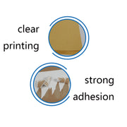 GYNP8081 100 PCS Laser Inkjet Mark Sticker A4 Kraft Paper Self-Adhesive Printing Paper, Colour: Dark