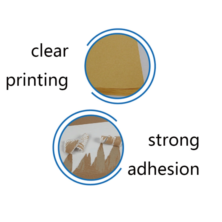 GYNP8081 100 PCS Laser Inkjet Mark Sticker A4 Kraft Paper Self-Adhesive Printing Paper, Colour: Light