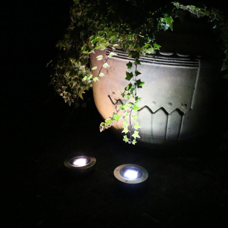 Outdoor Solar Buried Light Household Garden Grass Ground Water-resistant Lamp(Warm Light)