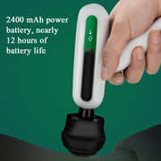 Mini Portable USB Rechargeable Electric Fascia Gun Muscle 12-speed Adjustable LCD Touch Screen Massage Gun