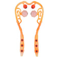 Manual Cervical Massager Home Multi-Function Shoulder And Neck Massage Roller, Shape: Strengthen Magnetic Therapy Orange - free shipping - PMC TechLife - Order now!