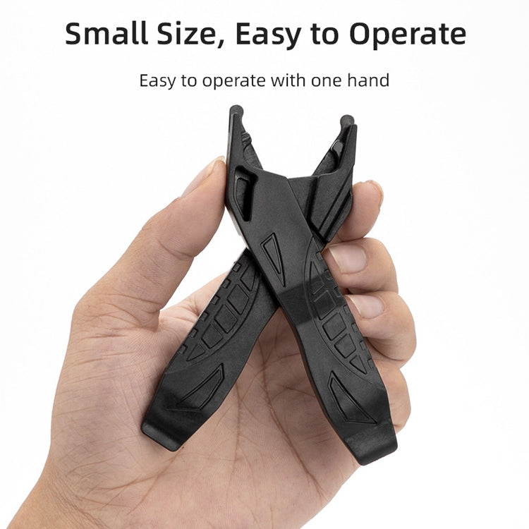 Bicycle Mini Portable Tire Rod Multi-Function Repair Car Tire Repair Tool Detachable Dual-Purpose Tool(Black)