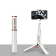 Bluetooth Selfie Stick with Tripod Multi-function Gimbal Mobile Phone Fill Light Live Support(White Gold) - Selfie Sticks by PMC TechLife | Online Shopping South Africa | PMC TechLife | Buy Now Pay Later Mobicred
