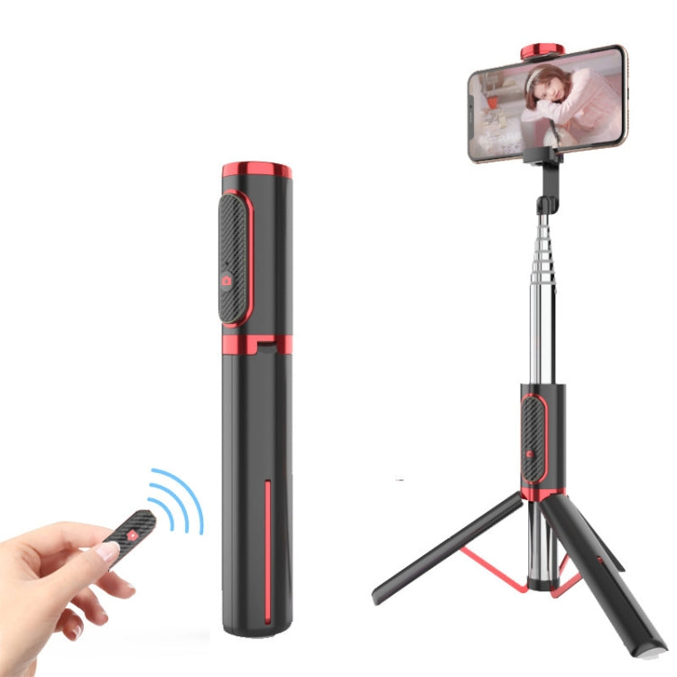 Bluetooth Selfie Stick with Tripod Multi-function Gimbal Mobile Phone Fill Light Live Support(Girl Powder)