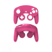 2 PCS Game Single Point Handle Shell Replacement Shell Handle Repair Parts For Nintendo NGC(Pink)