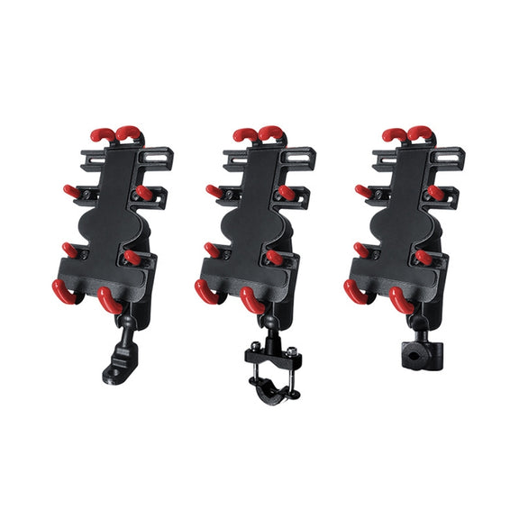 Motorcycle Metal Navigation Mobile Phone Bracket,Style: Thin Tube Fixation (Anti-theft)