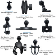 Motorcycle Riding Recorder Bracket Camera Holder, Style: KZ05 + KL04 + KD01