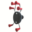 Eagle Claws X-Type Six-Claw Metal Mobile Phone Back Clip Bicycle Motorcycle Mobile Phone Holder(Red) - Holder by PMC TechLife | Online Shopping South Africa | PMC TechLife | Buy Now Pay Later Mobicred