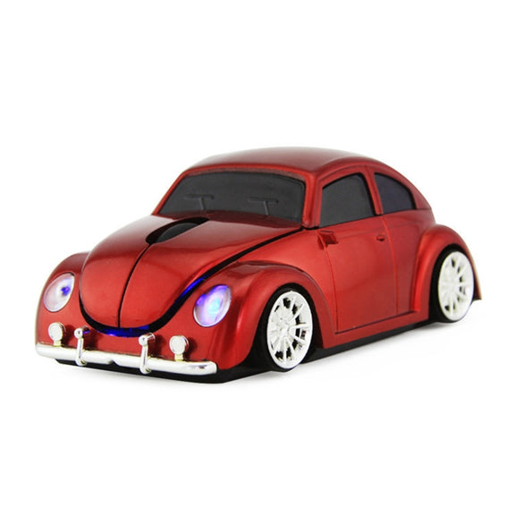 CM0010B 1200 DPI 3-keys Car Shape Wireless Mouse(Red)