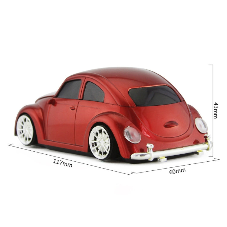 CM0010B 1200 DPI 3-keys Car Shape Wireless Mouse(Red)