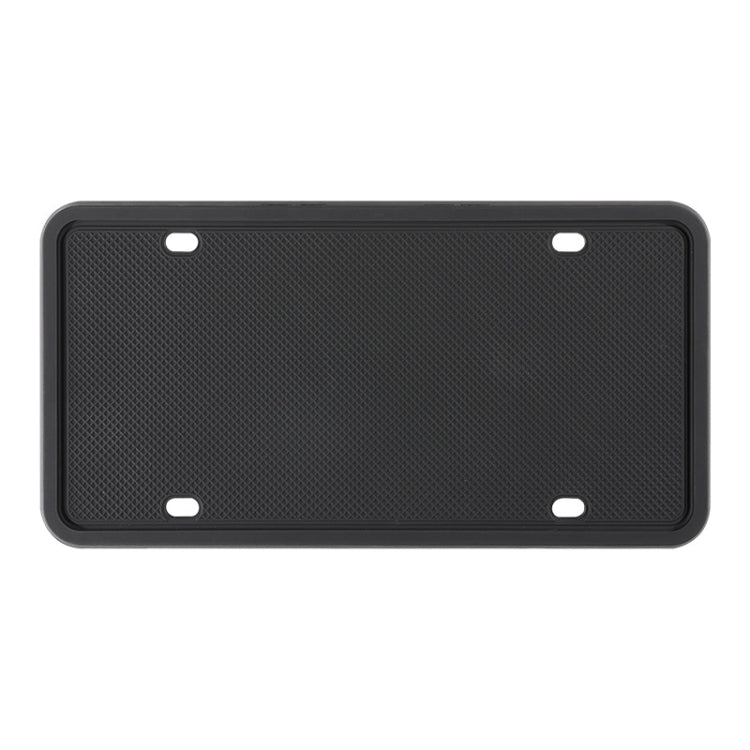 2 Sets Water-resistant Rustproof Non-damaging Car Paint Silicone License Plate Frame, Specification: US Black