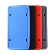 2 Sets Water-resistant Rustproof Non-damaging Car Paint Silicone License Plate Frame, Specification: US Black