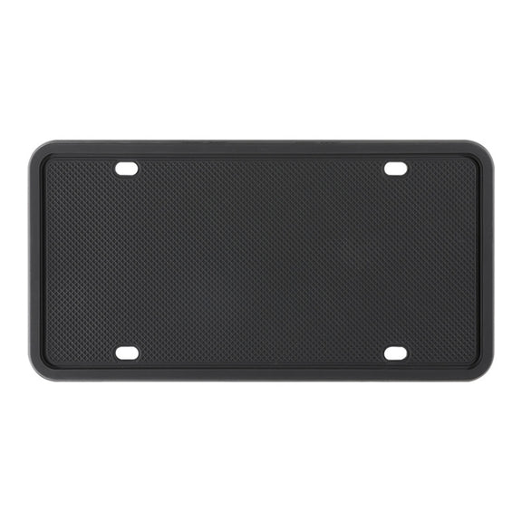 2 Sets Water-resistant Rustproof Non-damaging Car Paint Silicone License Plate Frame, Specification: US Black