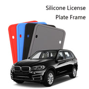 2 Sets Water-resistant Rustproof Non-damaging Car Paint Silicone License Plate Frame, Specification: US Black