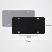 2 Sets Water-resistant Rustproof Non-damaging Car Paint Silicone License Plate Frame, Specification: US Black