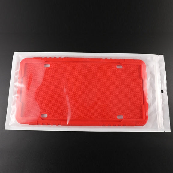 2 Sets Water-resistant Rustproof Non-damaging Car Paint Silicone License Plate Frame, Specification: US Black