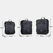 Rhinowalk Multi-Function Motorcycle Rear Seat Bag Combination Rear Shelf Pannier, Colour: Black 20L