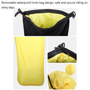 Rhinowalk Multi-Function Motorcycle Rear Seat Bag Combination Rear Shelf Pannier, Colour: Yellow 20L