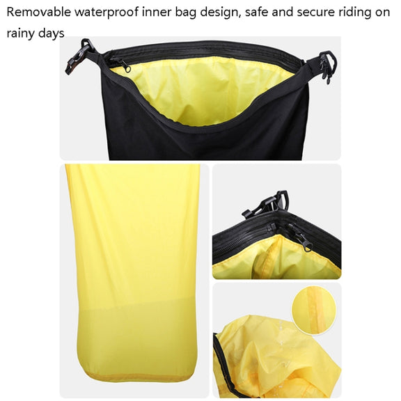 Rhinowalk Multi-Function Motorcycle Rear Seat Bag Combination Rear Shelf Pannier, Colour: Yellow 20L