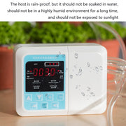 G89456 Solar Intelligent Voice Timing Automatic Flower Watering Device Lazy Plant Dripper, Specification: Single Pump 10 Sets(White)