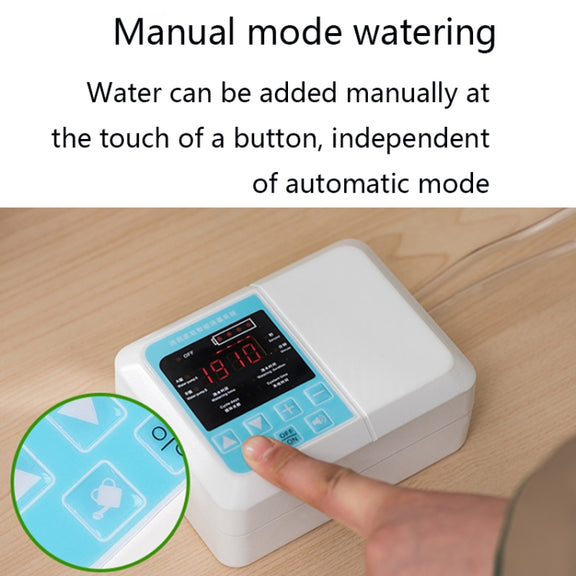 G89456 Solar Intelligent Voice Timing Automatic Flower Watering Device Lazy Plant Dripper, Specification: Single Pump 10 Sets(White)