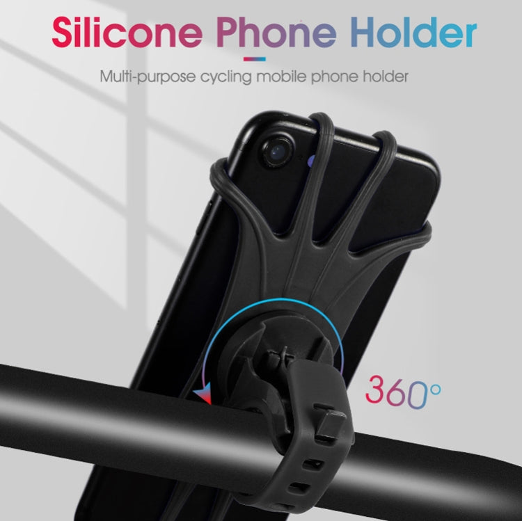 Multifunctional Silicone Bicycle Mobile Phone Holder Motorcycle Riding Navigation Fixed Bracket(Green)
