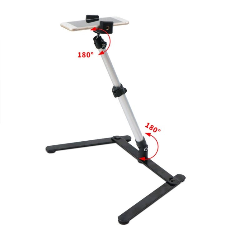 FP-10 Desktop Multi-Function Photography Support Phone Live Stand LED Fill Light, Specification: Desktop Bracket + Phone Clip