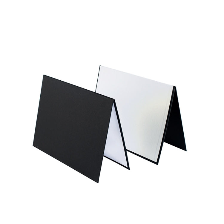 2 PCS Photography Folded Thickening A4 Cardboard Folding Light Diffuser Board(Silver)