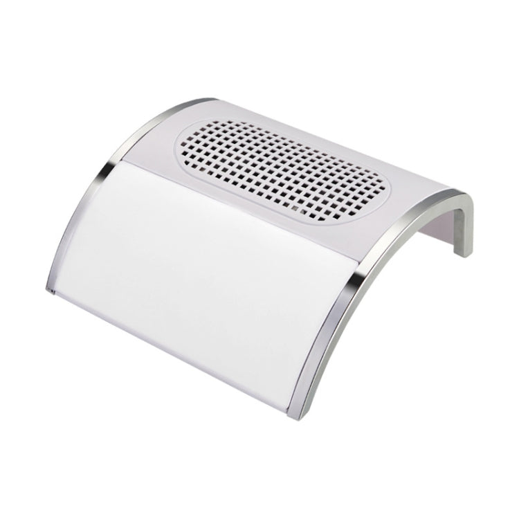 80W Nail Vacuum Cleaner Desktop Fan Vacuum Cleaner,EU Plug(White)