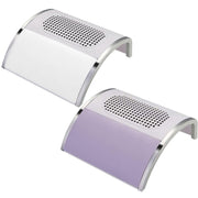 80W Nail Vacuum Cleaner Desktop Fan Vacuum Cleaner,EU Plug(Purple)