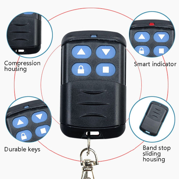 2 PCS Electric Roller Shutter Water-resistant Copy Universal Remote Controller Garage Door Remote Control Key(330MHz)