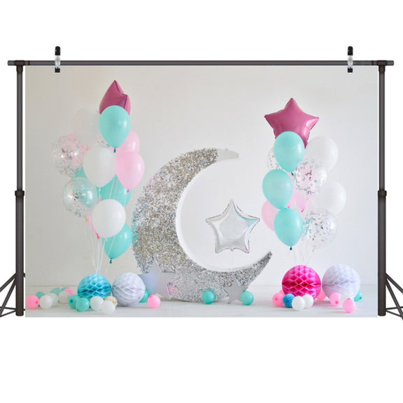 2.1m X 1.5m One Year Old Birthday Photography Background Party Decoration Hanging Cloth(580)