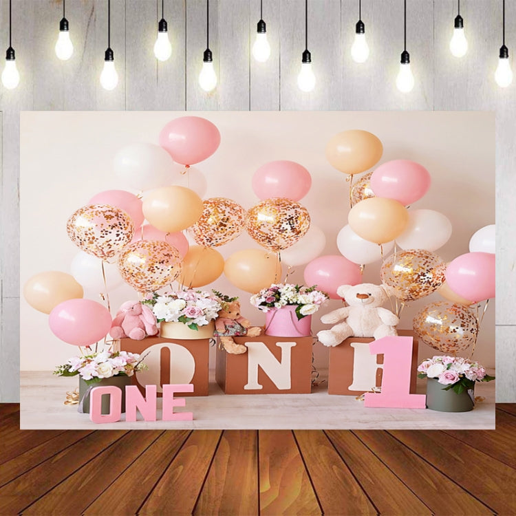 2.1m X 1.5m One Year Old Birthday Photography Background Party Decoration Hanging Cloth(583)