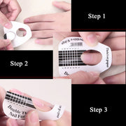Extended 100 PCS / Pack Symphony Laser Nail Extension Paper Holder Fish Shape Phototherapy Nail Extension Paper Holder