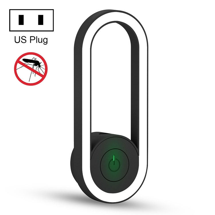 TS-06-13 Ultrasonic Mosquito Repellent Electronic Night Light Mosquito Repellent US Plug(Black)