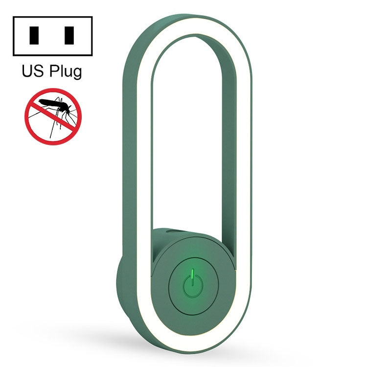 TS-06-13 Ultrasonic Mosquito Repellent Electronic Night Light Mosquito Repellent US Plug(Green)