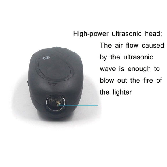 Portable Dog Repeller Adjustable Frequency Ultrasonic Dog Training Device(Gray)