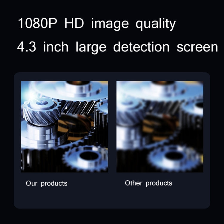 Industrial Dual-Lens Endoscope HD Handheld Screen Pipe Car Inspection Tool, Specification: Line Length 10m