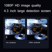 Industrial Dual-Lens Endoscope HD Handheld Screen Pipe Car Inspection Tool, Specification: Line Length 10m