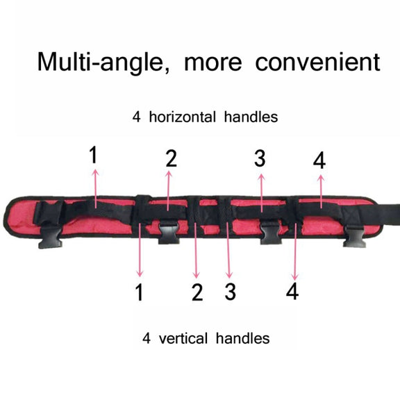 Adult Toddler Belt Anti-Fall Get Up And Shift Belt, Specification: XL(Red Black)