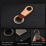 JOBON ZB-028YSK Car Keychain Men Waist Hangs Side Press Keychain(Black Nickel)