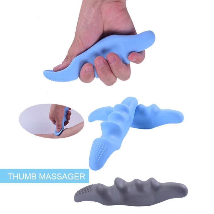 Silicone Thumb Bump Massager Muscle Relaxation Massage Fascia Device, Specification: Thumb Pink