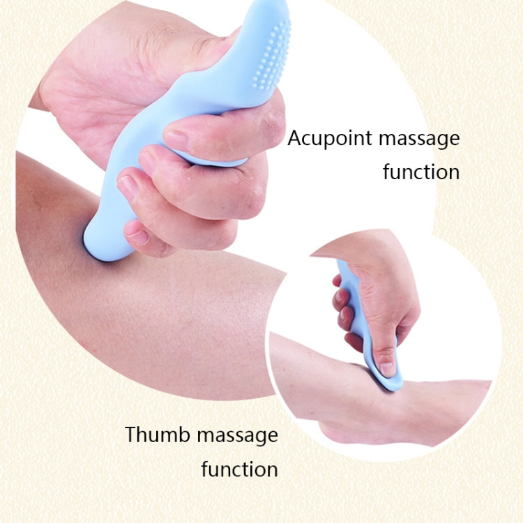 Silicone Thumb Bump Massager Muscle Relaxation Massage Fascia Device, Specification: Thumb Green