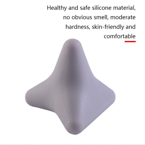 Silicone Thumb Bump Massager Muscle Relaxation Massage Fascia Device, Specification: Quadratic Gray