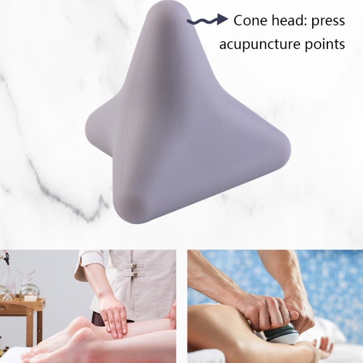 Silicone Thumb Bump Massager Muscle Relaxation Massage Fascia Device, Specification: Quadratic Gray