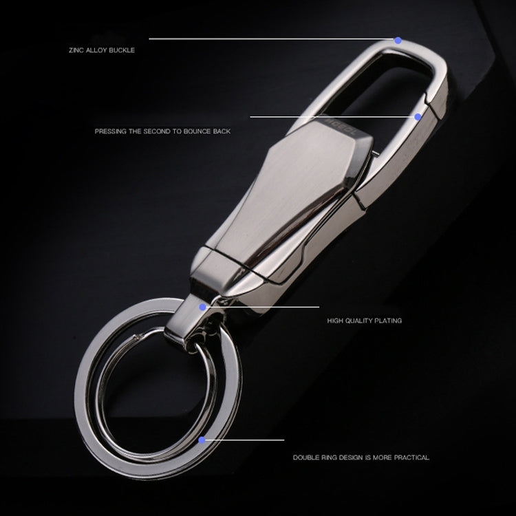 JOBON ZB-8780 Multi-Function Keychain Man Portable Mobile Phone Bracket Metal Waist Car Keychain(Black)